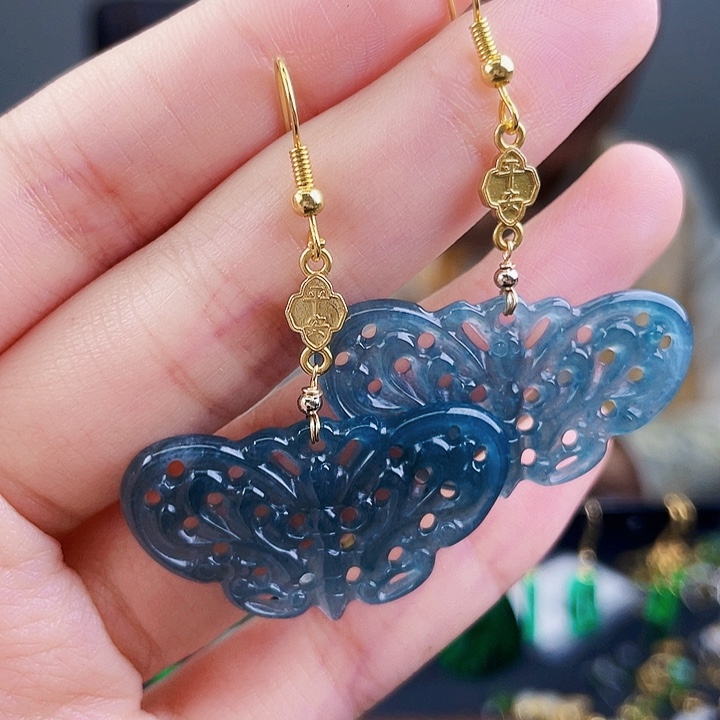 翡翠耳饰未镶嵌饰品