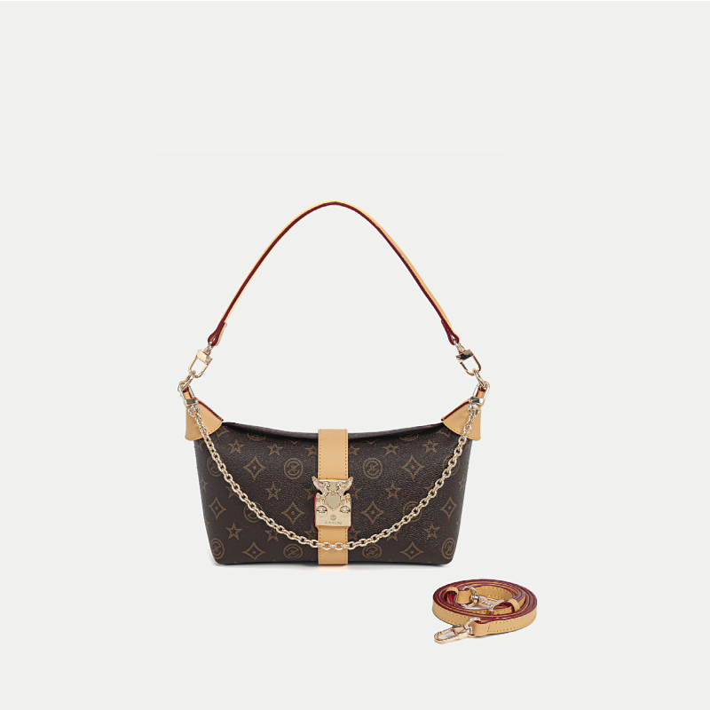 当季新款轻奢时尚潮流气质百搭经典单肩包4952咖杏色