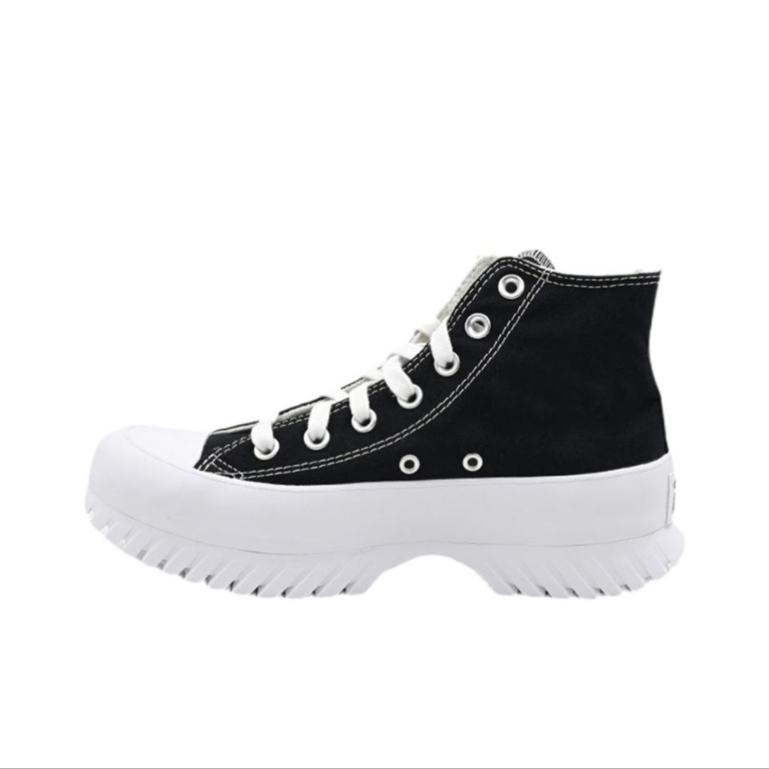 匡威 All Star 厚底简约 防滑耐磨 高帮 帆布鞋黑色A00870C