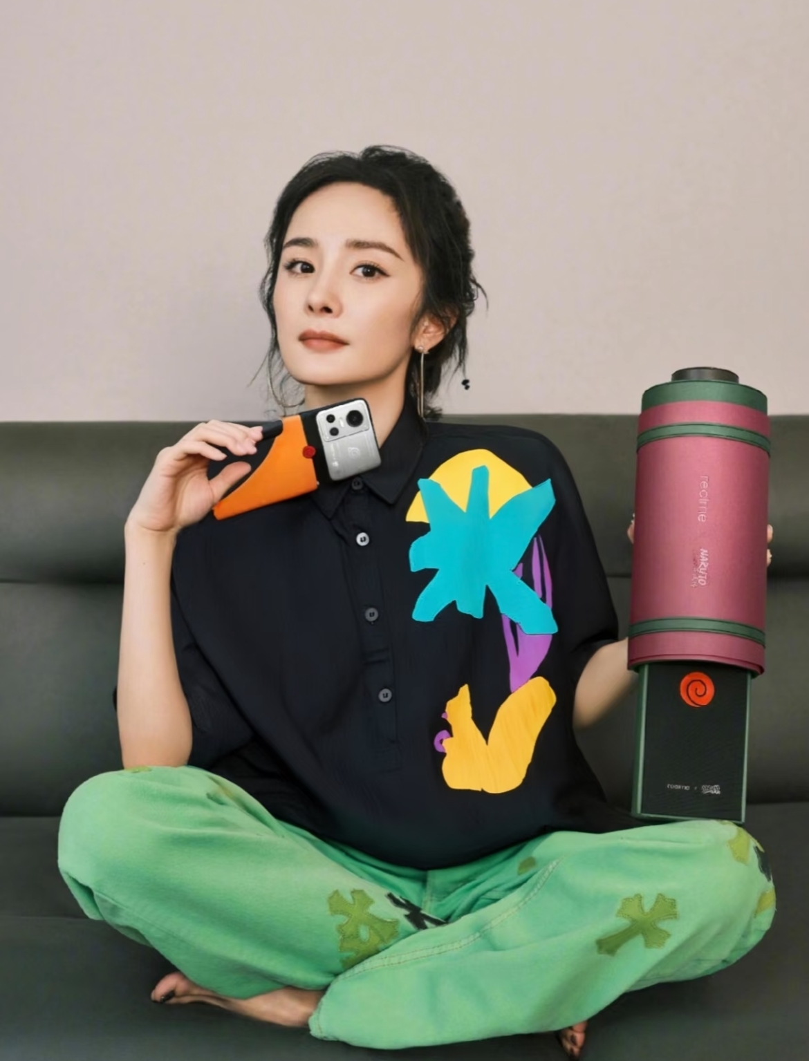 【小松鼠】时尚休闲宽松趣味印花纯棉设计师短款衬衫女D0002