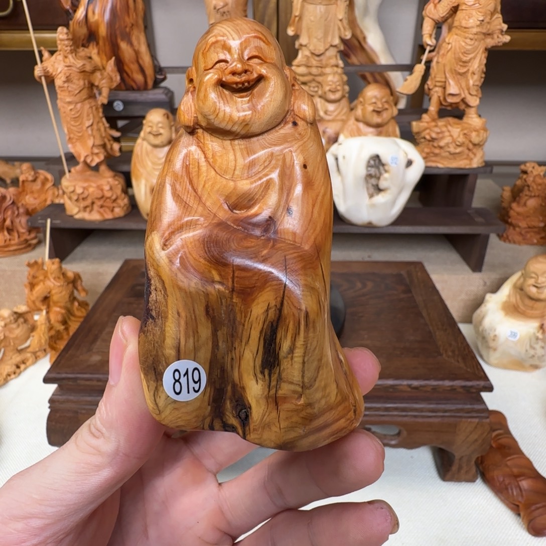 崖柏小木匠艺雕一物一拍