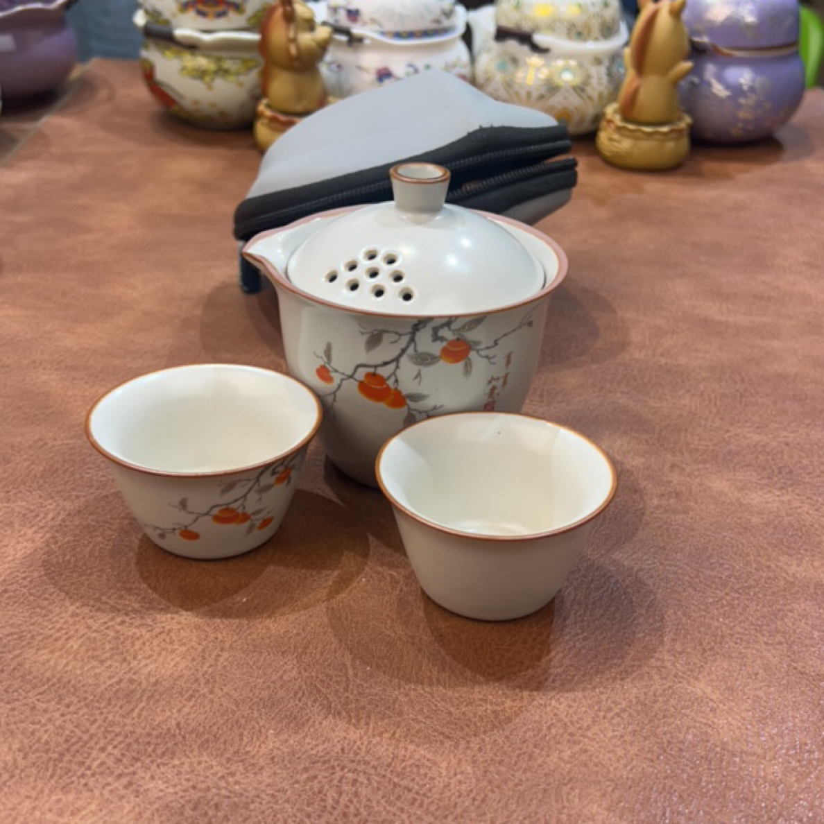 322一壶两杯旅行茶具柿柿如意