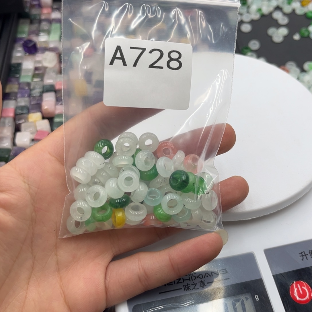 微***雪玛瑙/玉髓合金颈饰