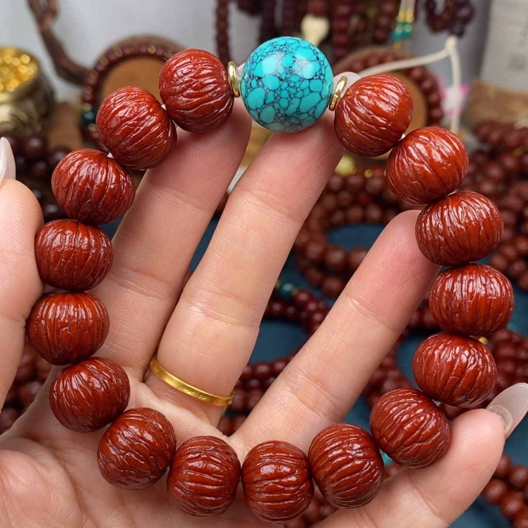 猴头核桃吊坠土豪15+绿