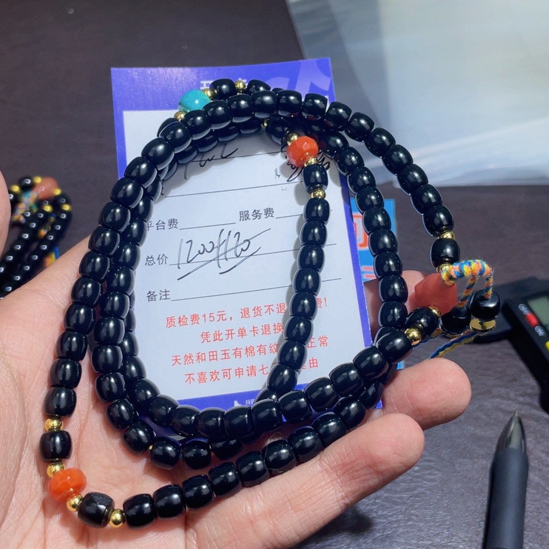 颈饰未镶嵌和田玉松***乐