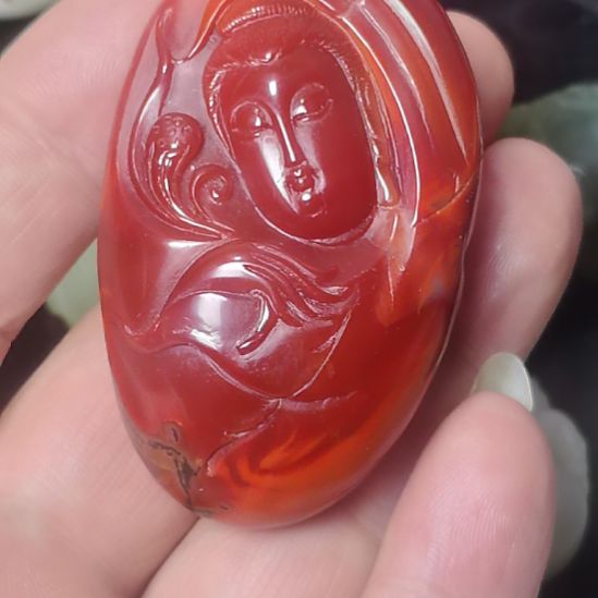 南红玛瑙未镶嵌颈饰