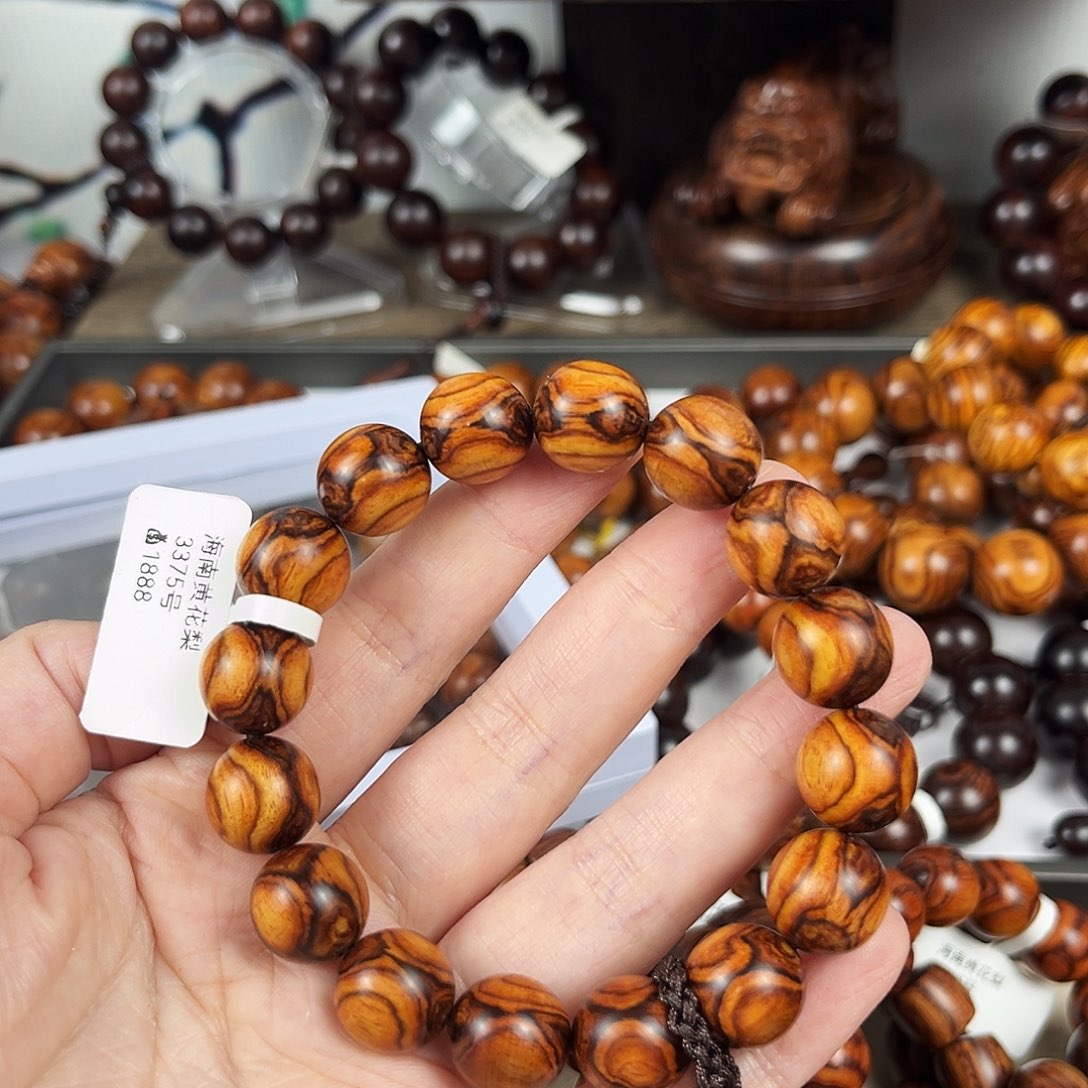 黄花梨/降香黄檀手串/手链哈*