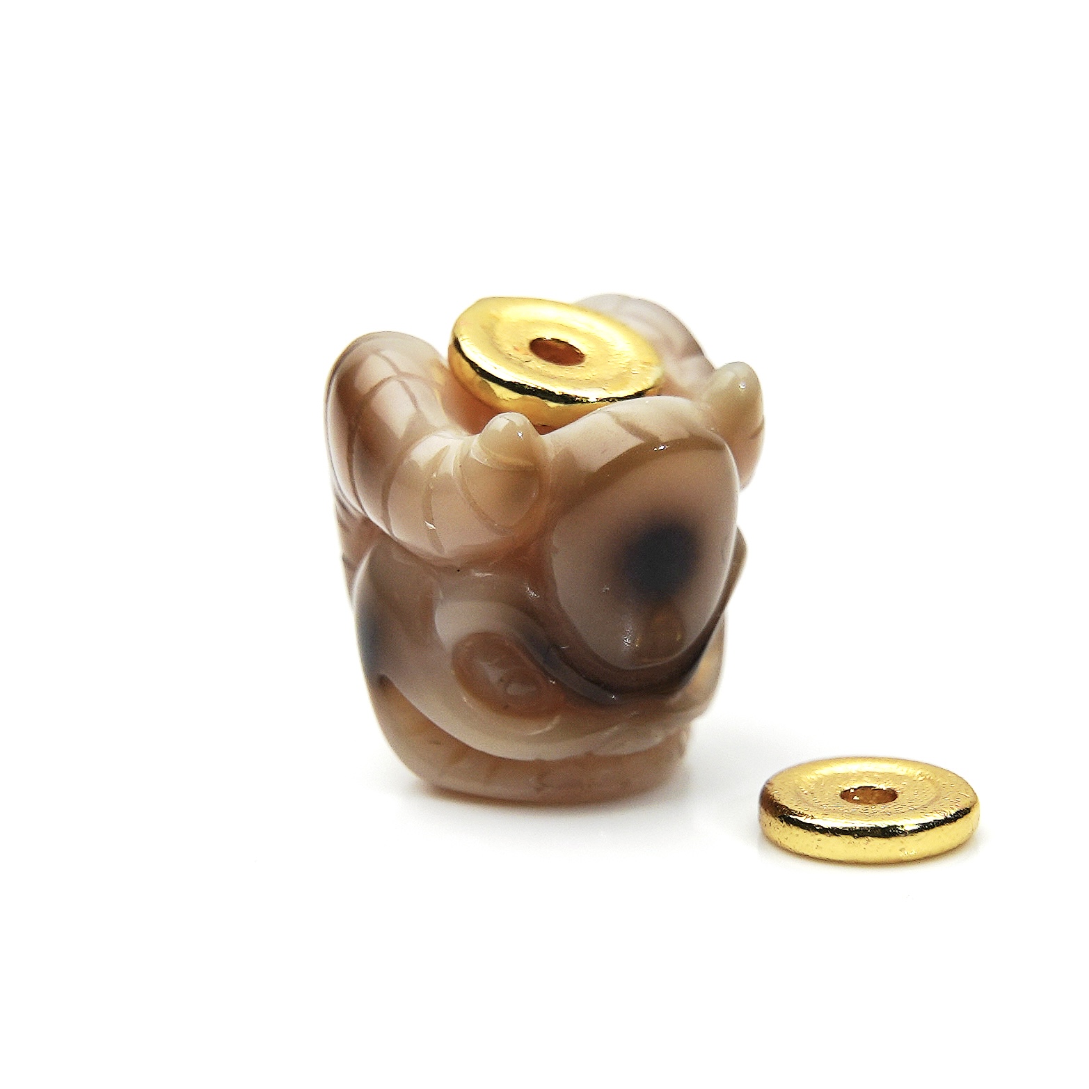 【玖仰文玩】珠改系列 台珠改制男爵顶珠配饰 JY107