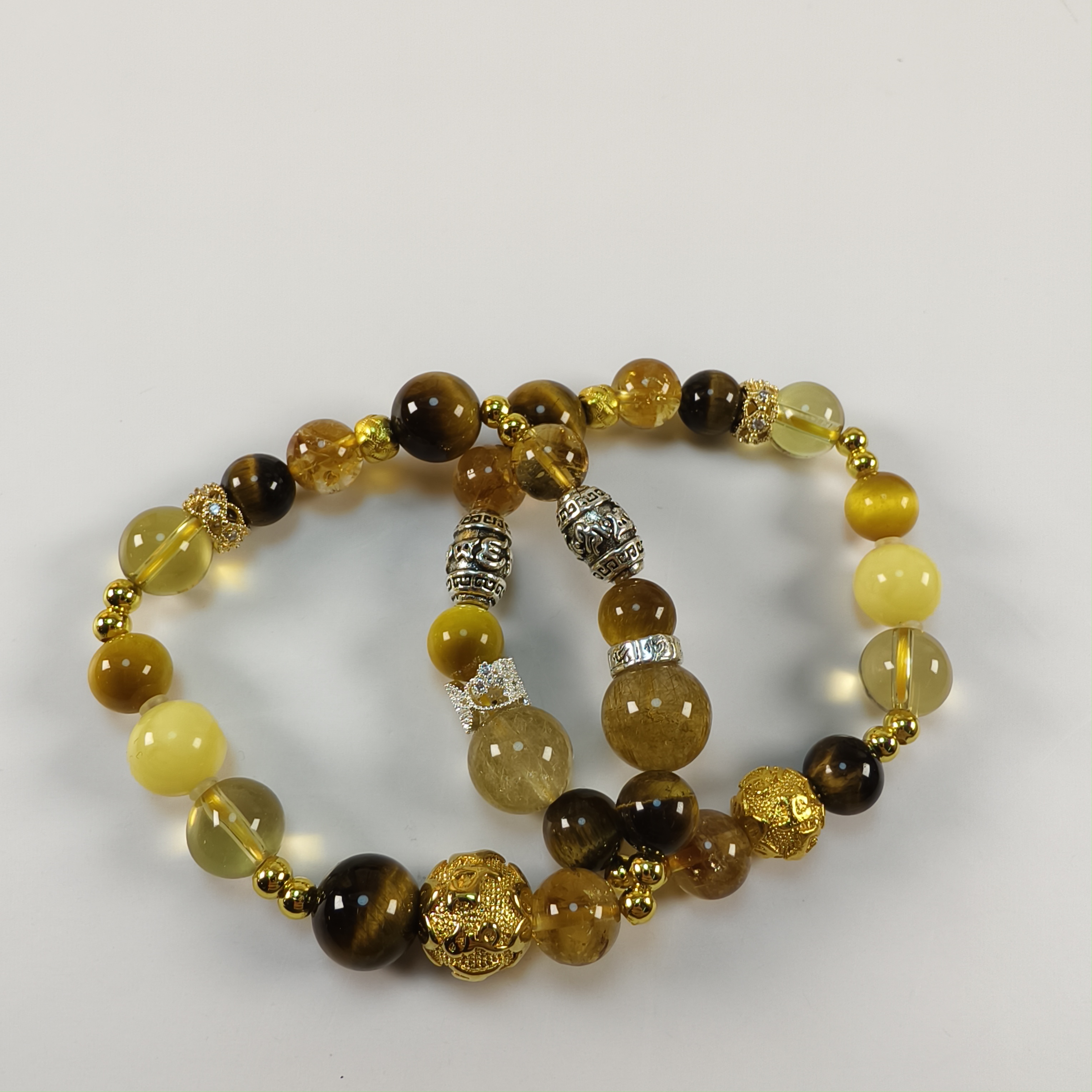 顶配金霸前途无量天然金发晶多样性发其一