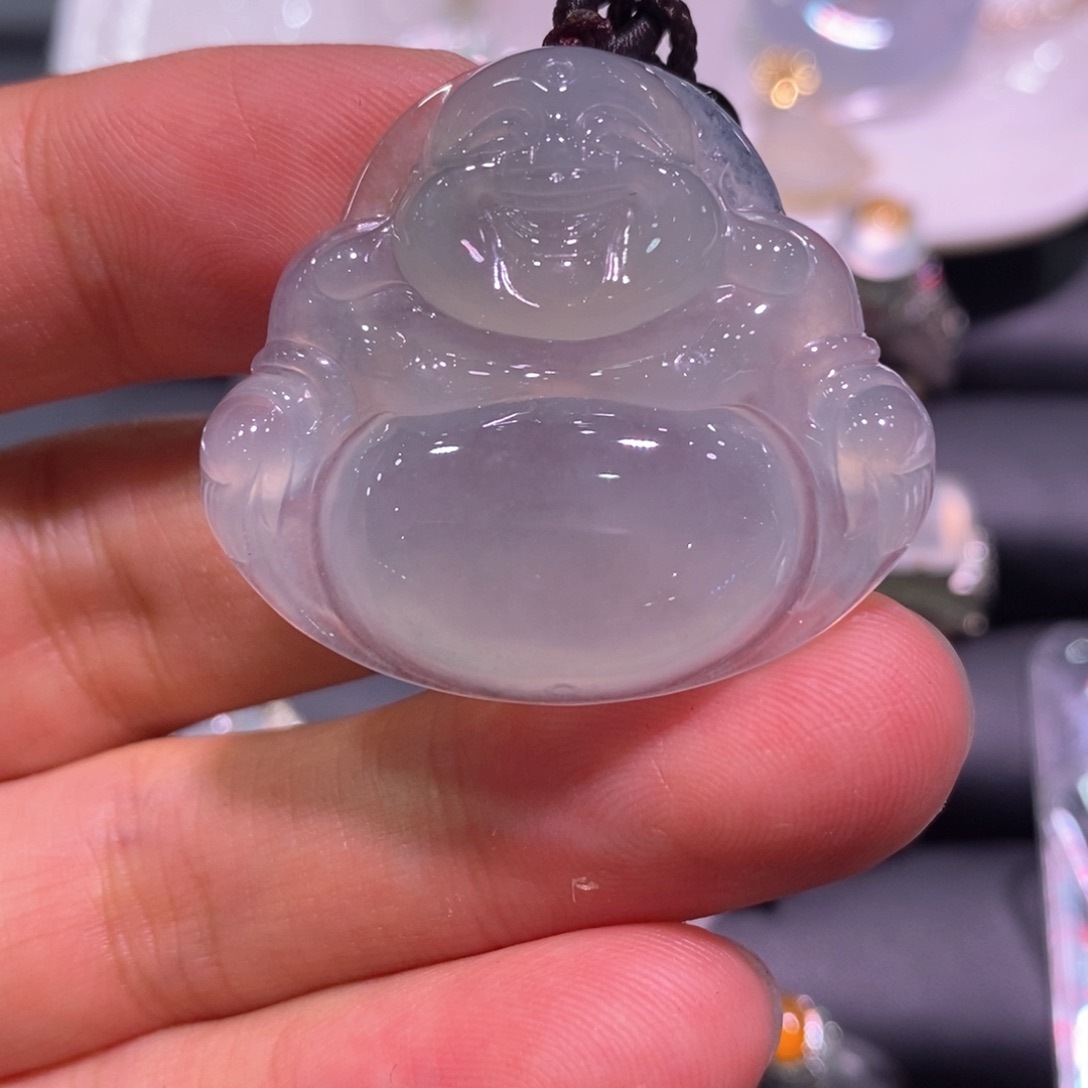 定制翡翠未镶嵌缅甸天然翡翠冰佛公