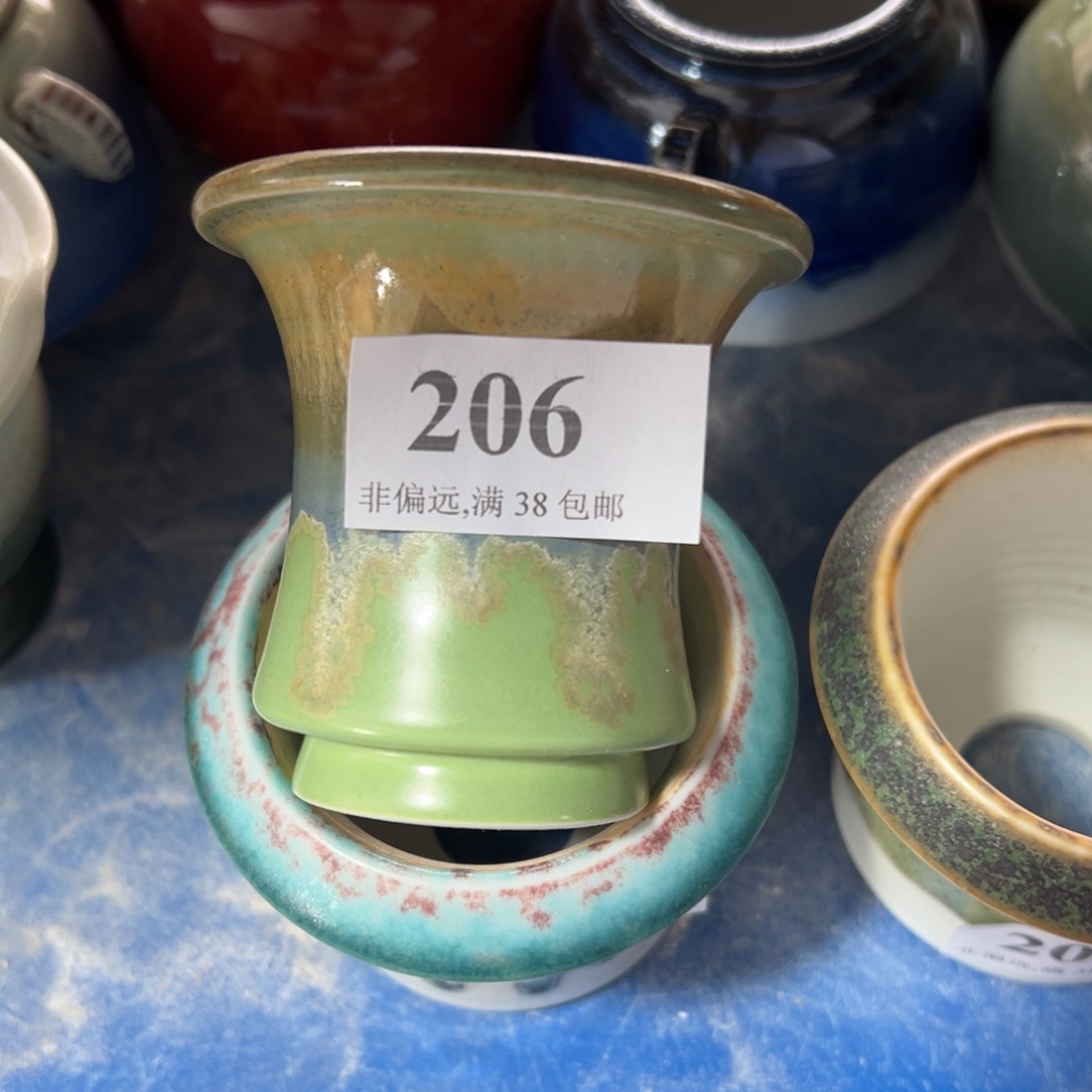 红陶景德镇手工花盆