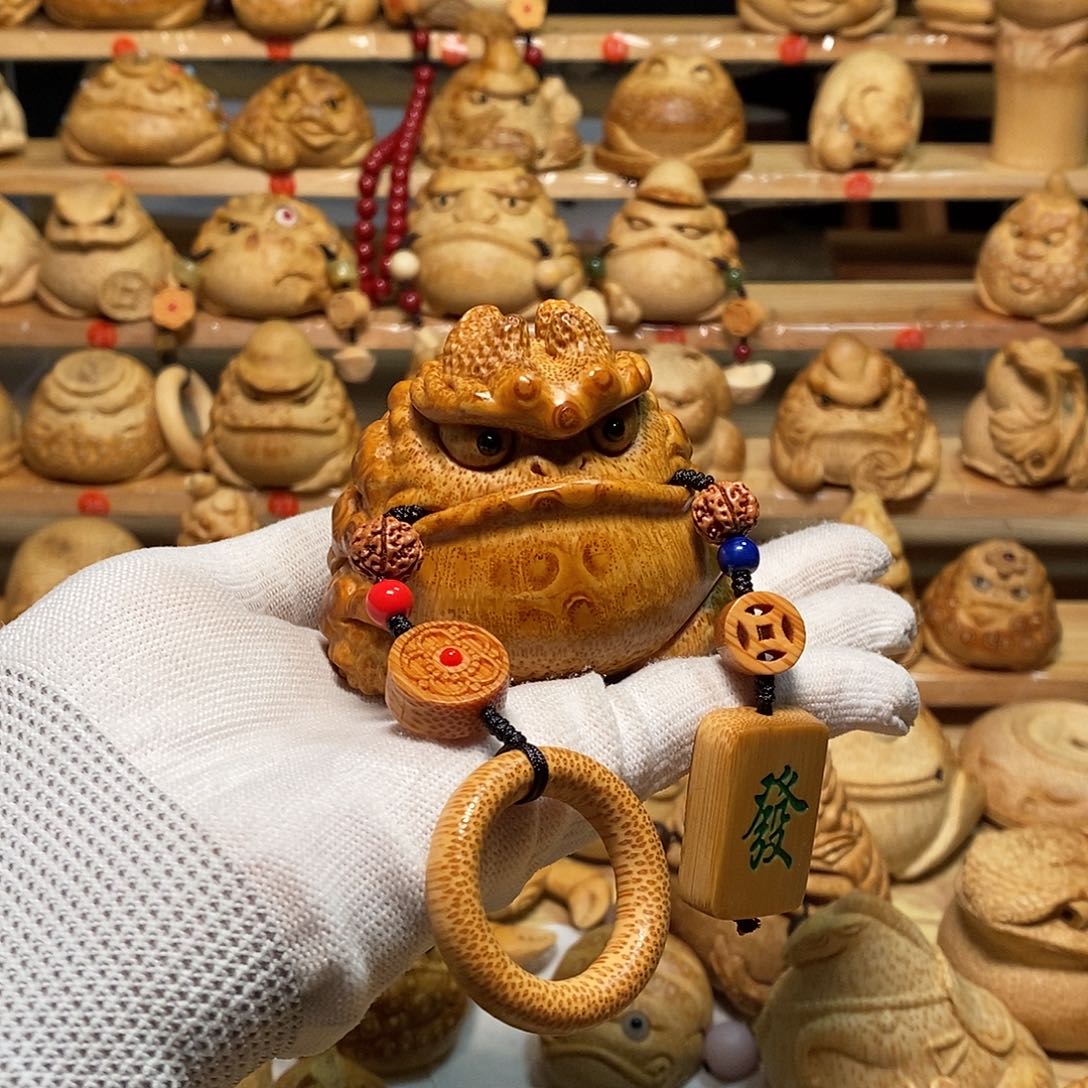 于***生香榧木竹根雕工艺精湛工艺