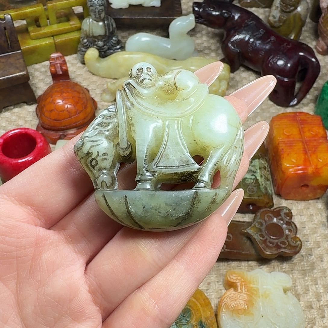 白玉菩提吊坠挂件