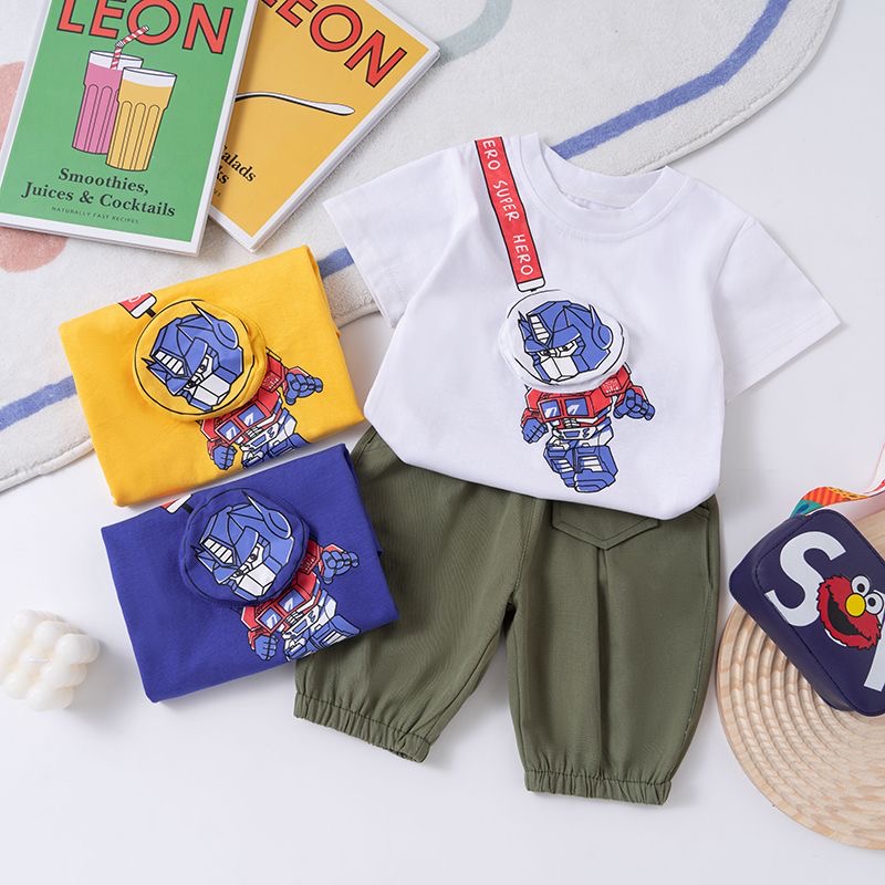 545-夏装男宝儿童套装童装男童洋气夏季夏装帅气