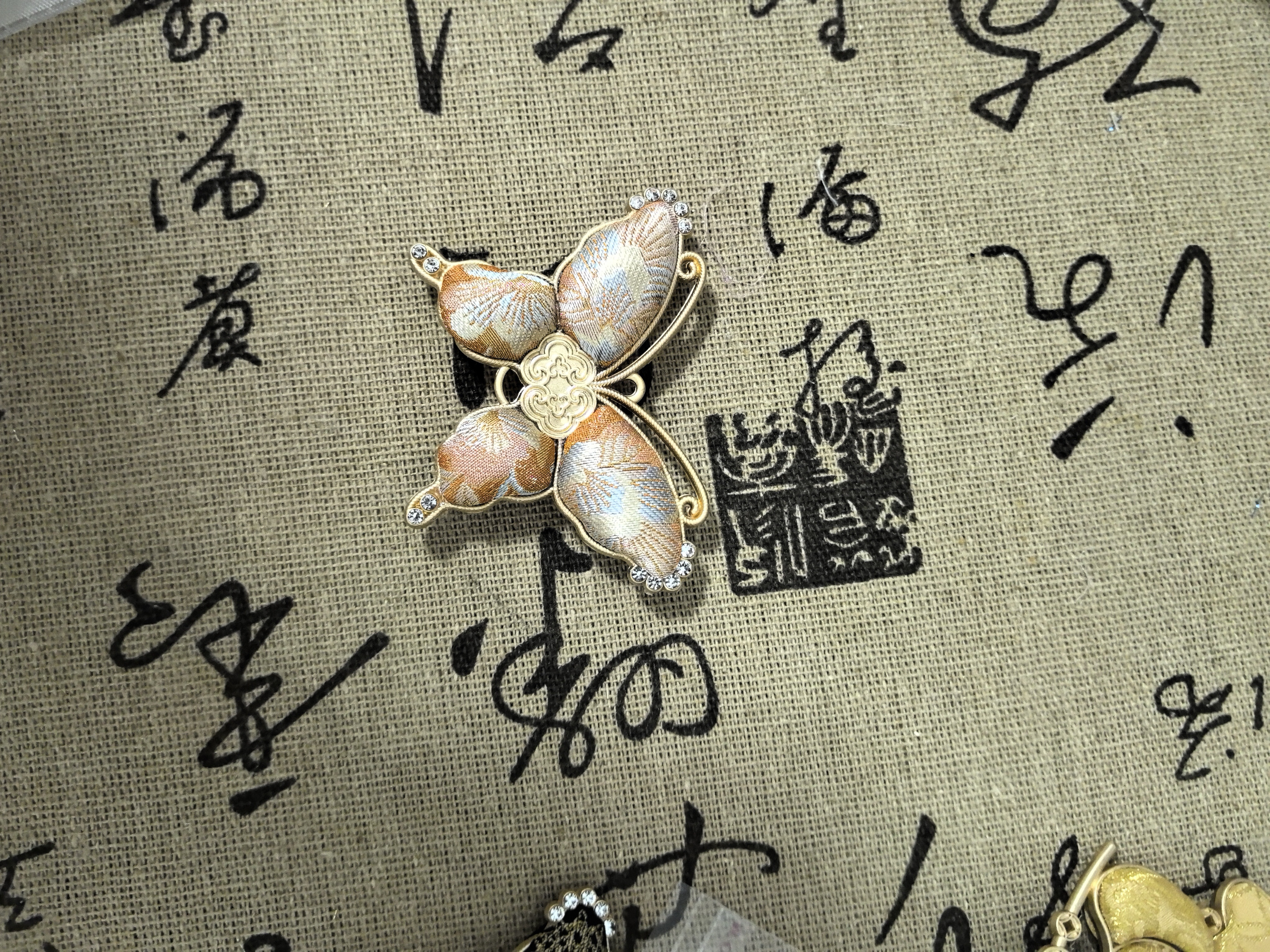 宋金名家系列，炫彩宝像蝴蝶，毛衣链，车挂，包挂项链