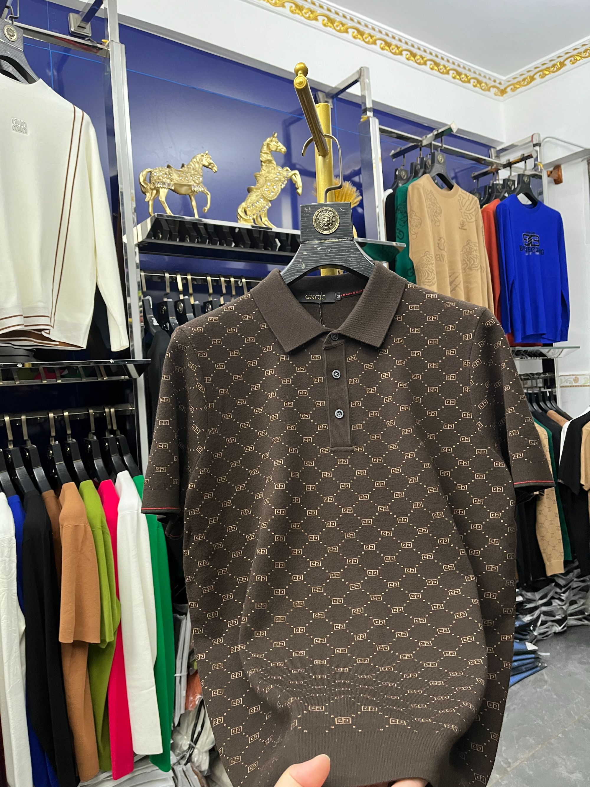 25年上新秋冬高品质597【进囗四平羊毛衫polo衫半袖1个颜色】