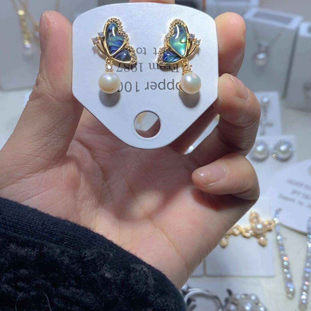 未镶嵌耳饰淡水珍珠