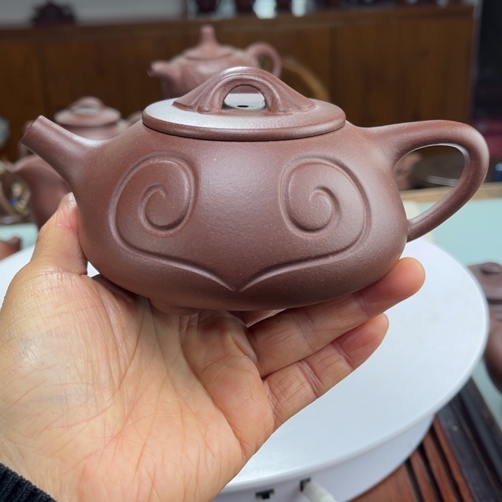 紫砂茶壶紫砂花茶