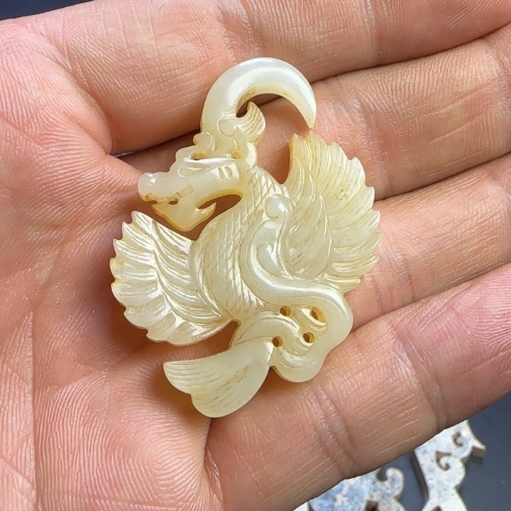 和田玉挂件未镶嵌万*