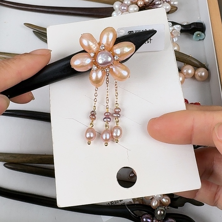 未镶嵌发饰淡水珍珠