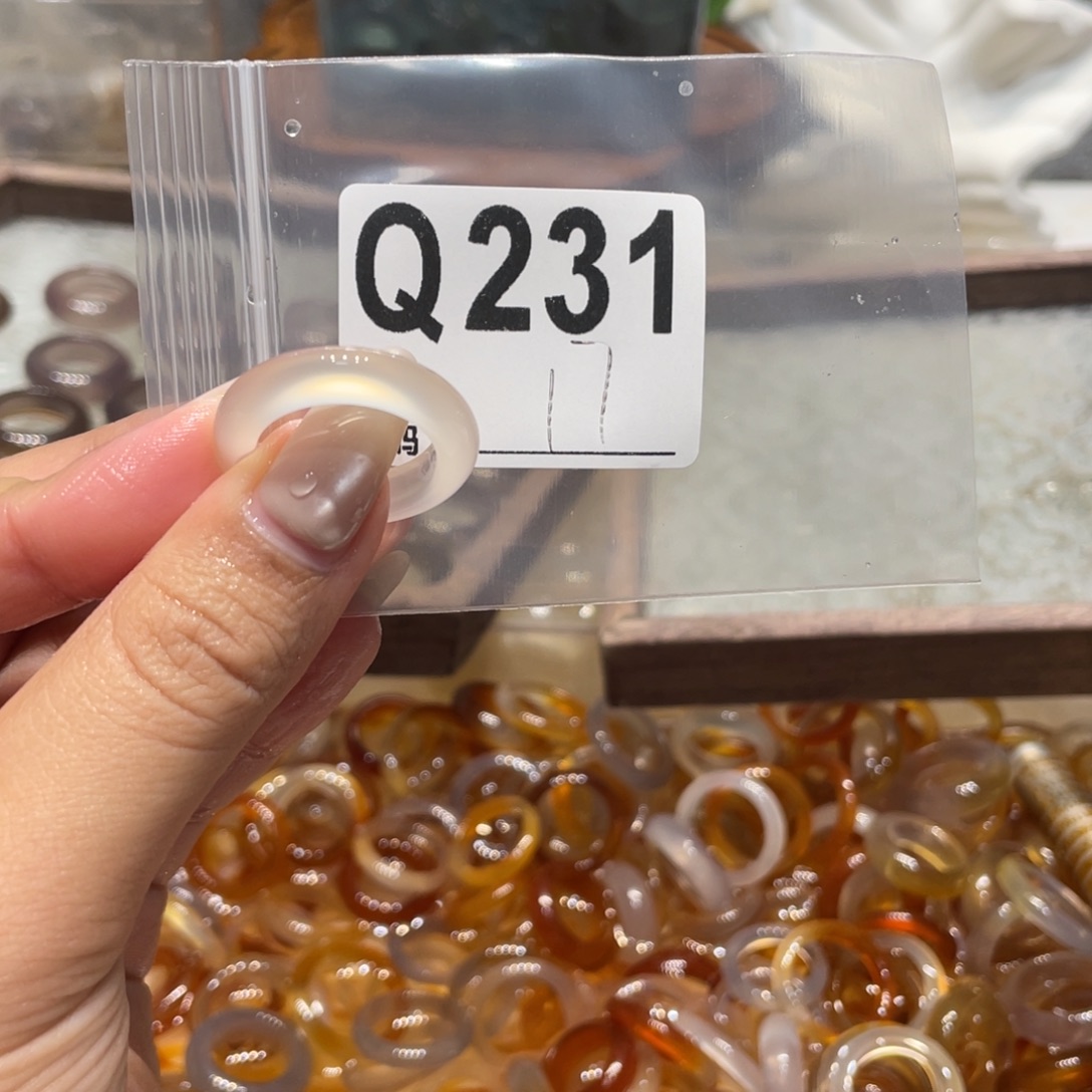 玛瑙/玉髓未镶嵌戒指231