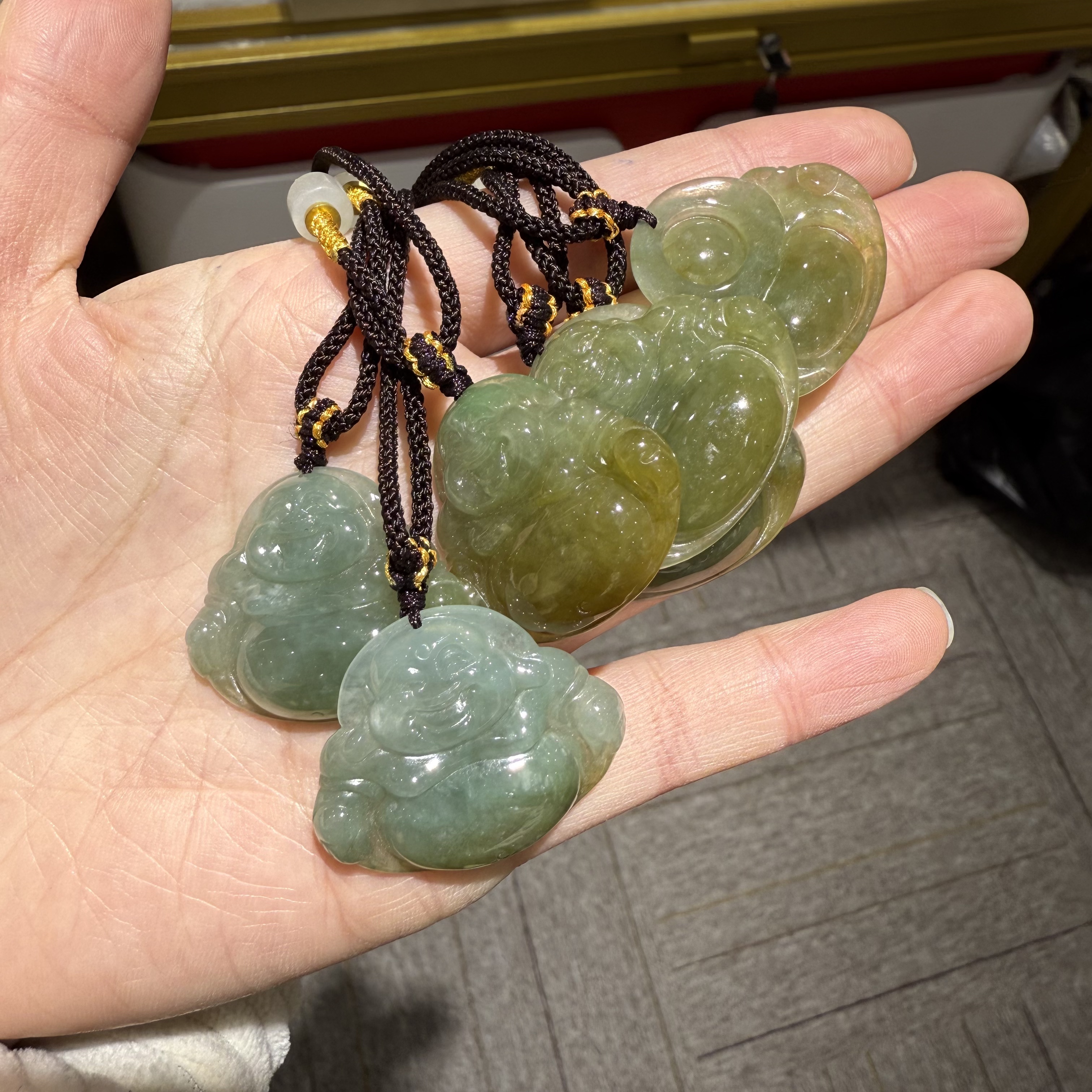 C52缅甸天然翡翠A货佛公项链（多样性发其一）