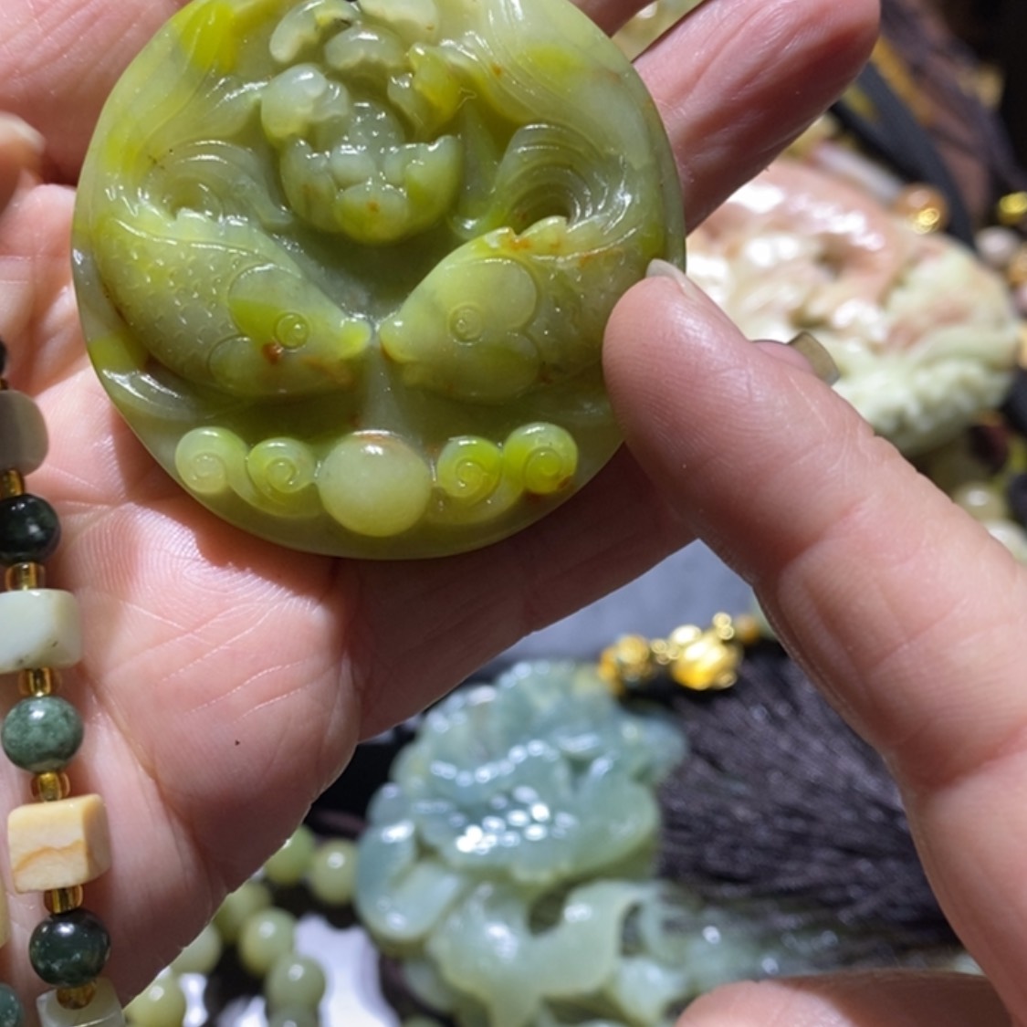 【闪购商品】岫玉毛衣链未镶嵌