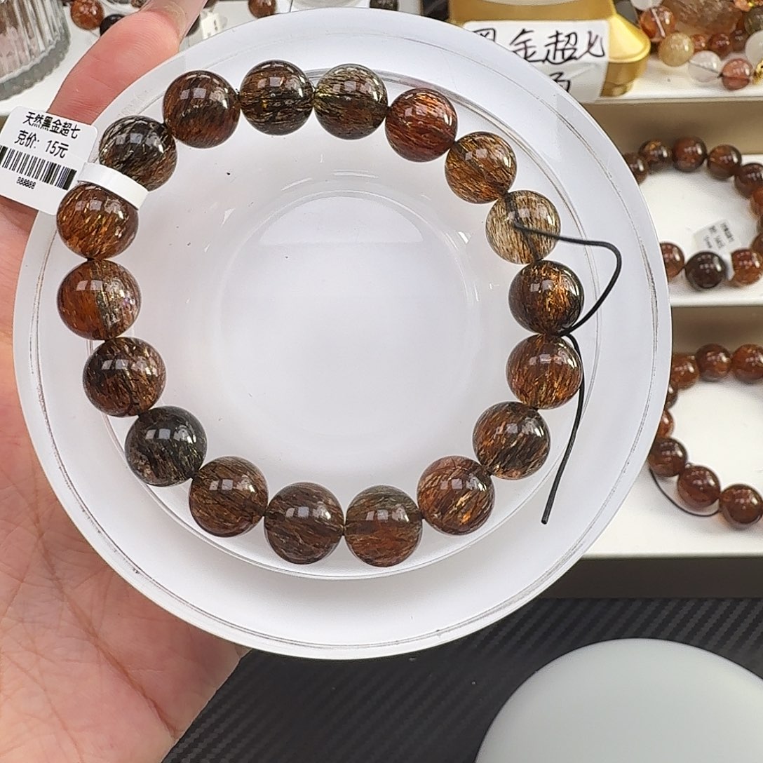 未镶嵌手链水晶黑金超七多样性发其一