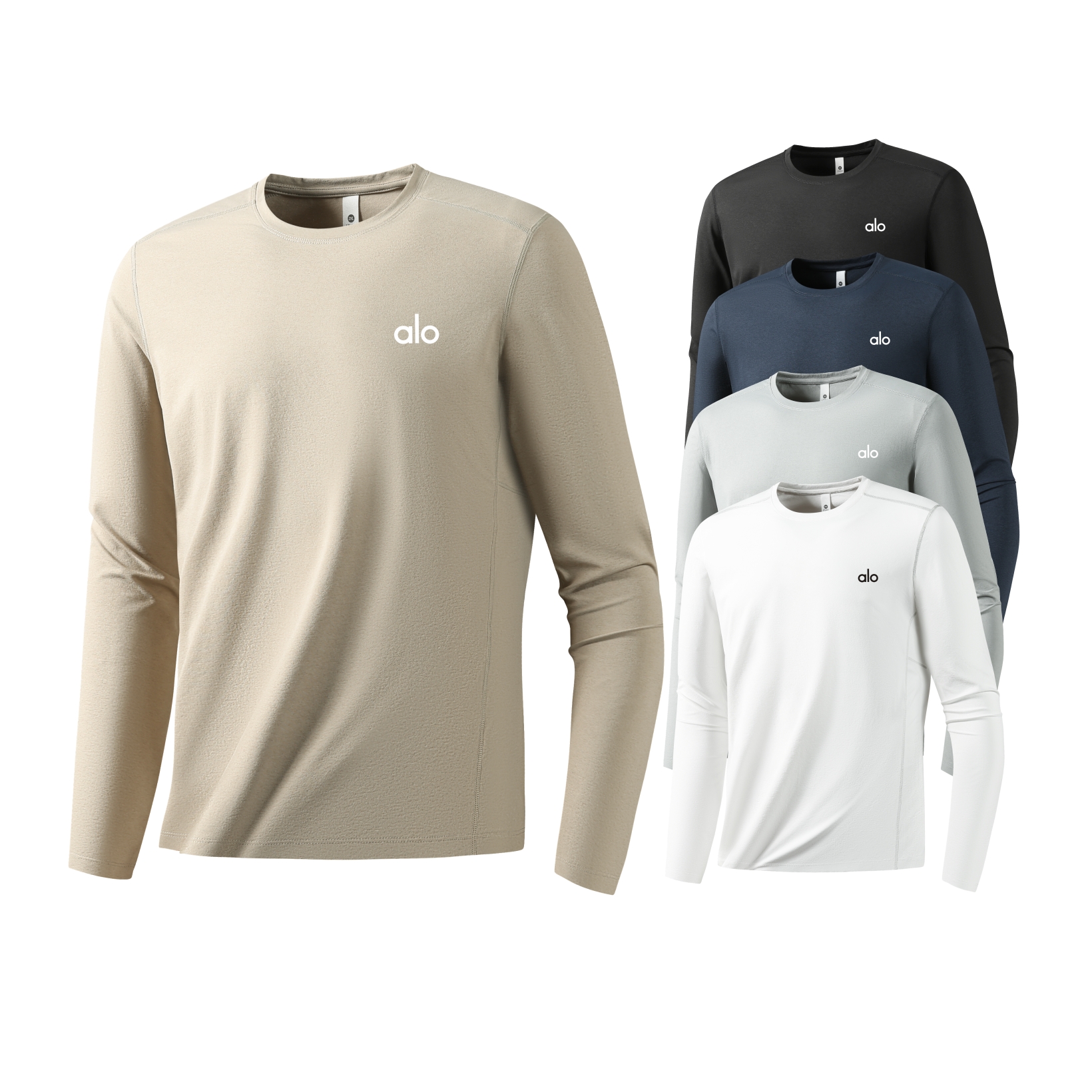 秋冬运动速干长袖T恤男士健身跑步t恤圆领秋季新款百搭打底衫