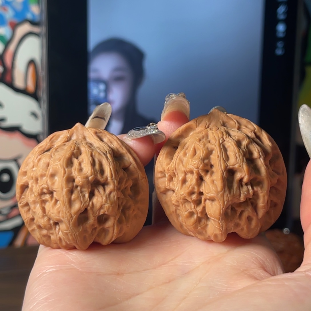 文玩核桃吊坠佛肚40-38-38