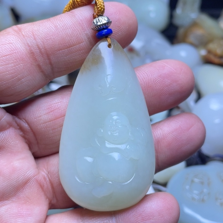 和田玉吊坠(不含链)未镶嵌