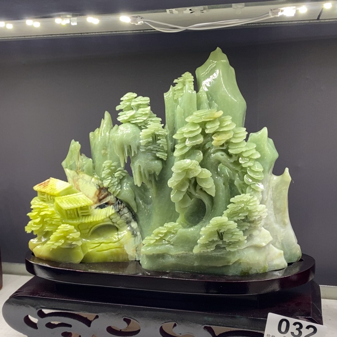 【闪购商品】蛇纹石玉（覆膜）珠宝奇石未镶嵌