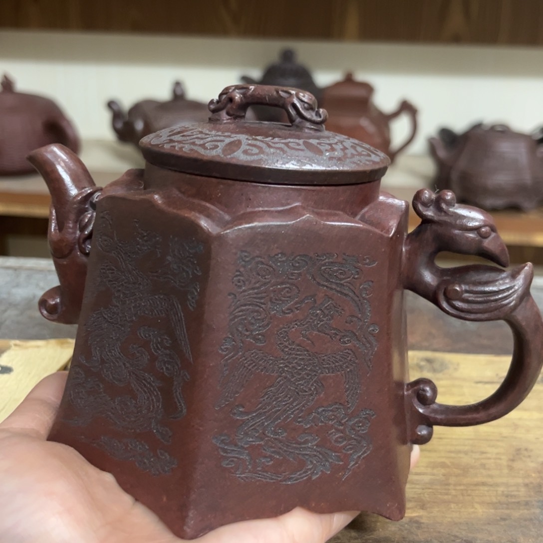 紫砂茶壶古龙泥紫砂