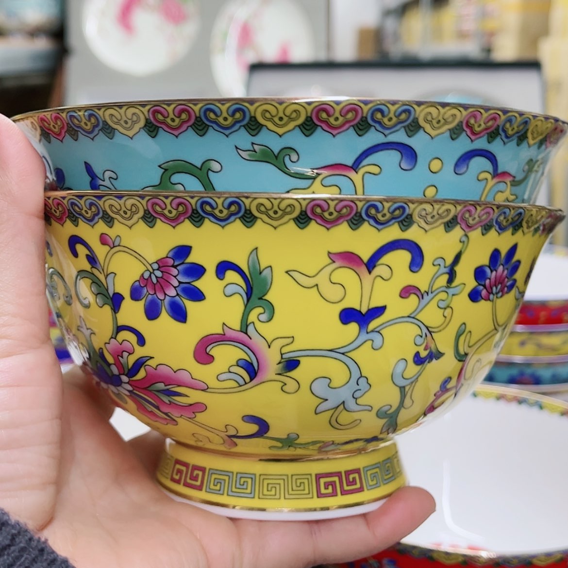 【闪购商品】珐琅6寸2个………………