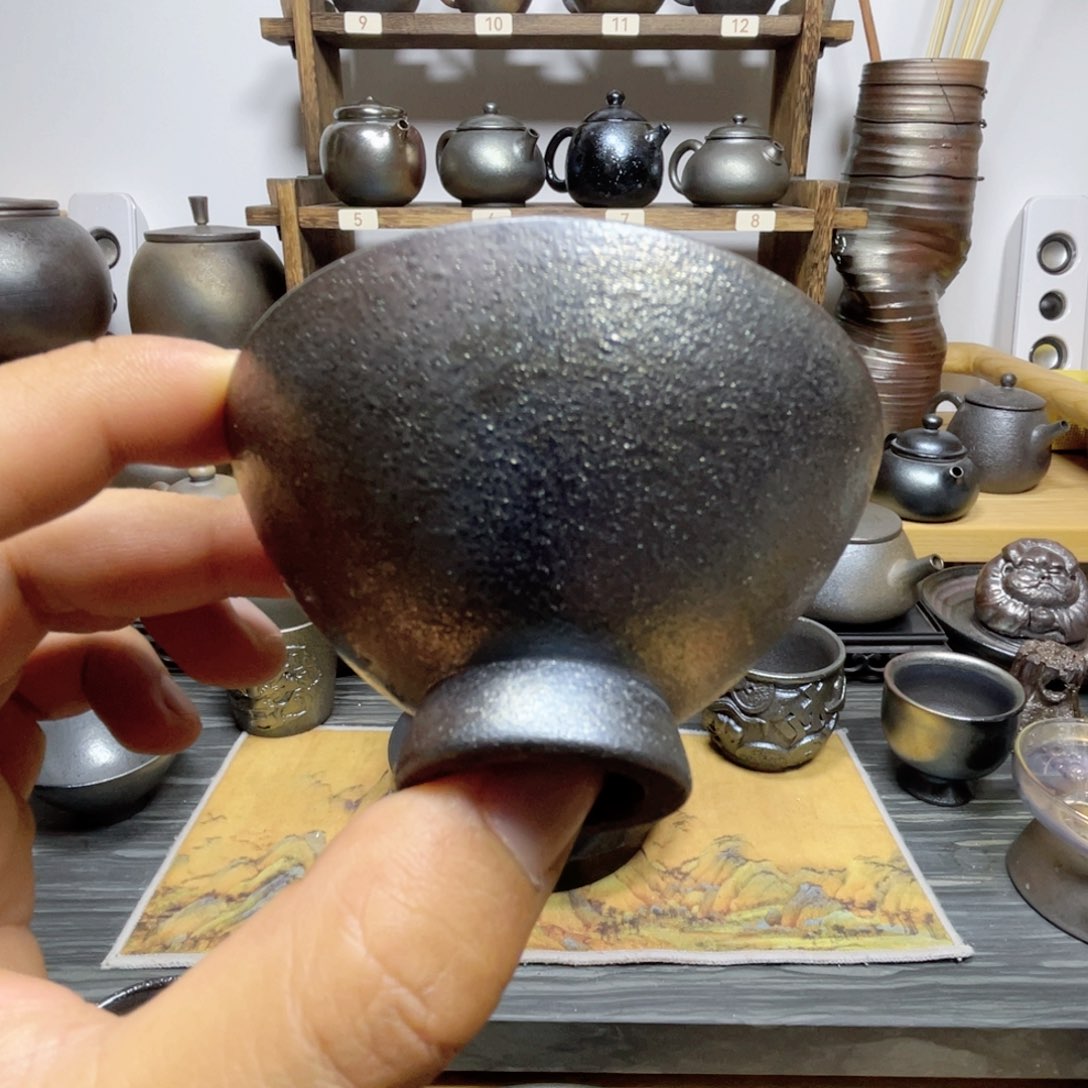 杯建水紫陶柴烧主人杯