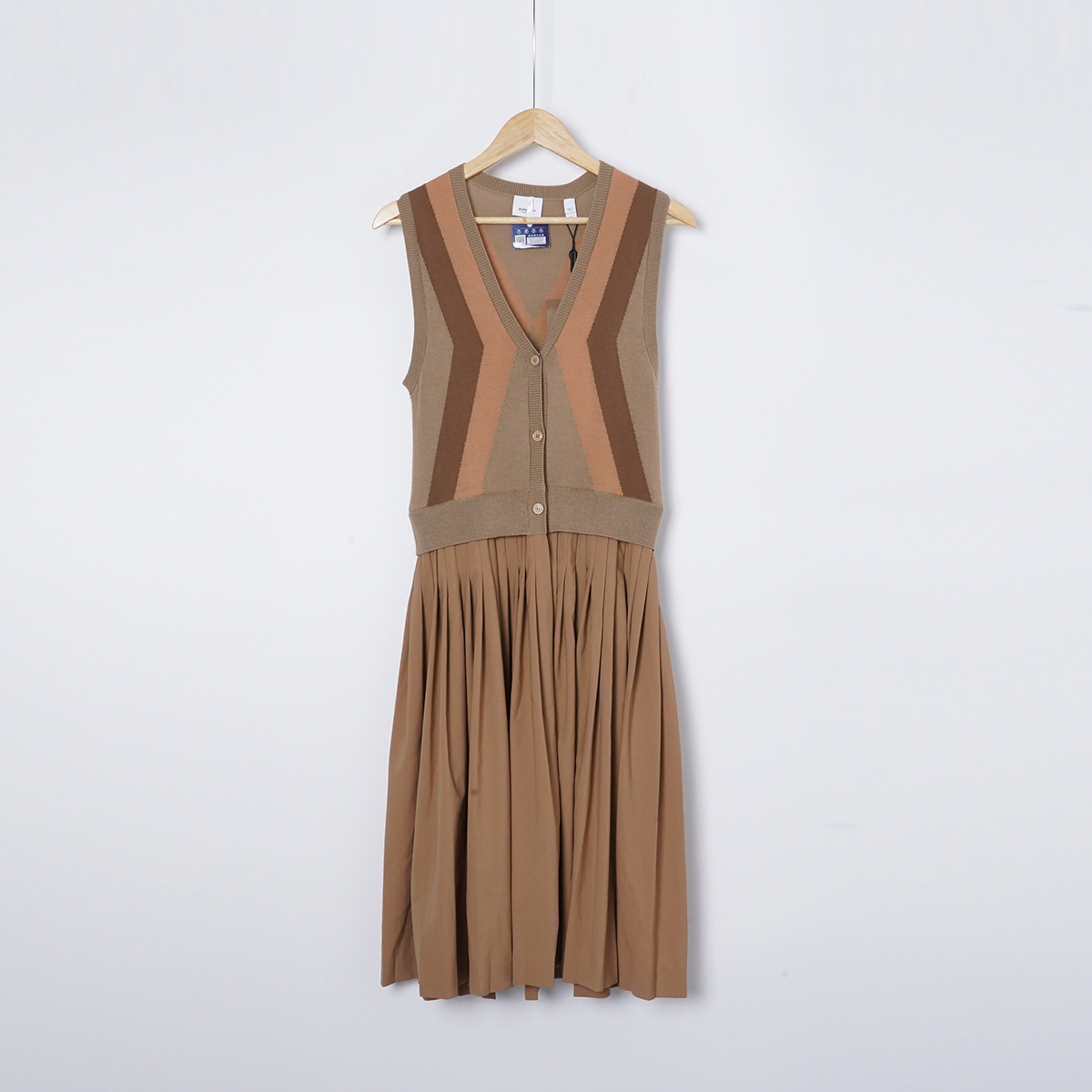 99新 BURBERRY/博柏利 绵羊毛/TH1065/秋冬潮流连衣裙/S码女装