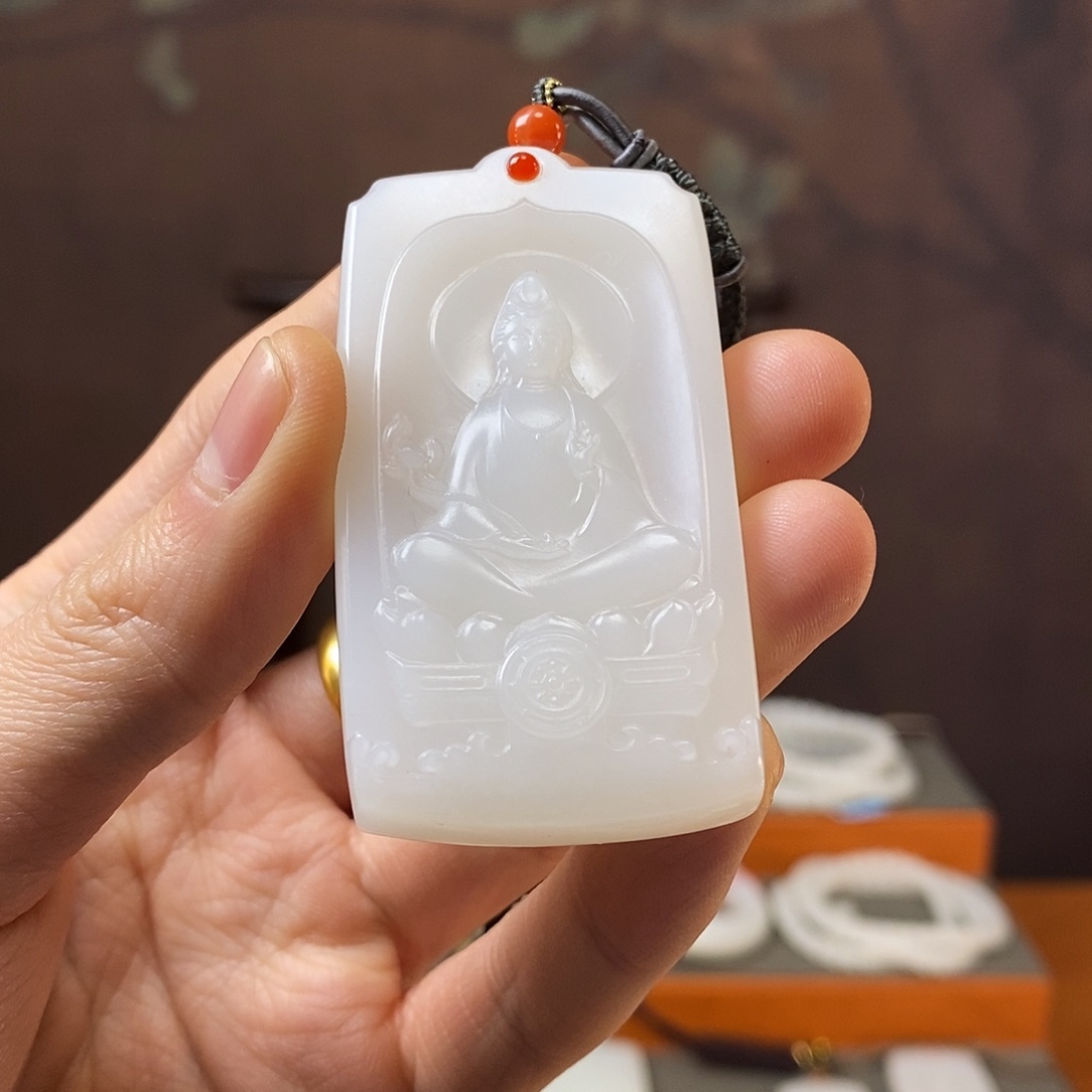 和田玉挂件未镶嵌河****号