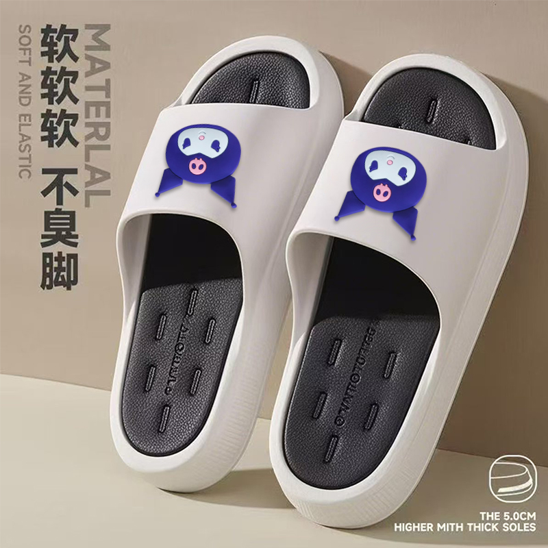 女款可爱外穿高级卡通厚底防臭防滑夏季休闲耐磨增高踩屎感凉拖鞋