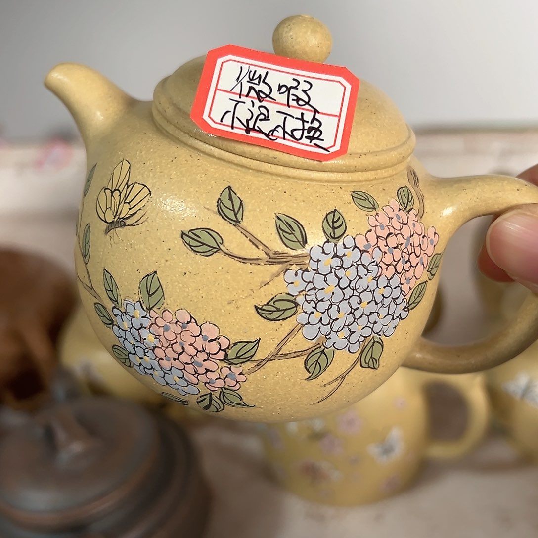 紫砂茶壶黄龙山原矿紫砂180