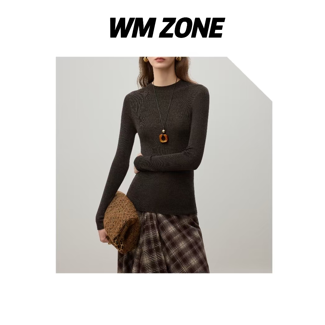 虎儿 3-6-3620 精仿全毛针织打底衫