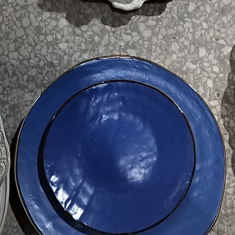 瓷片微瑕糖果宝蓝十寸+八寸