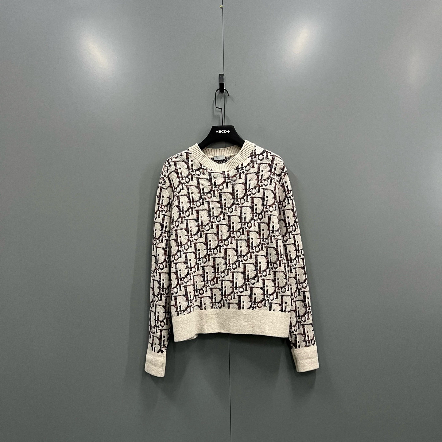 99新 DIOR/迪奥 楠6 字母满印针织衫 L码/98新/610531