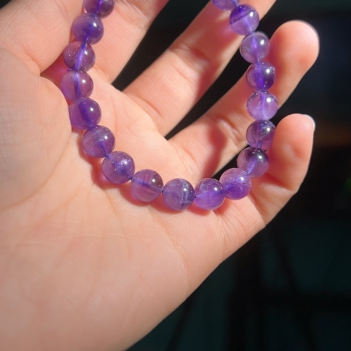 水晶手链未镶嵌紫黄晶手串