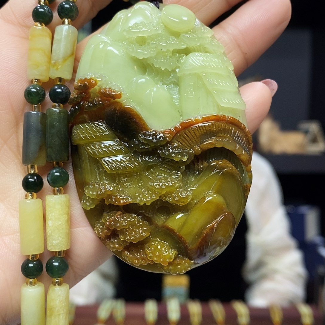 岫玉挂件吊坠未镶嵌