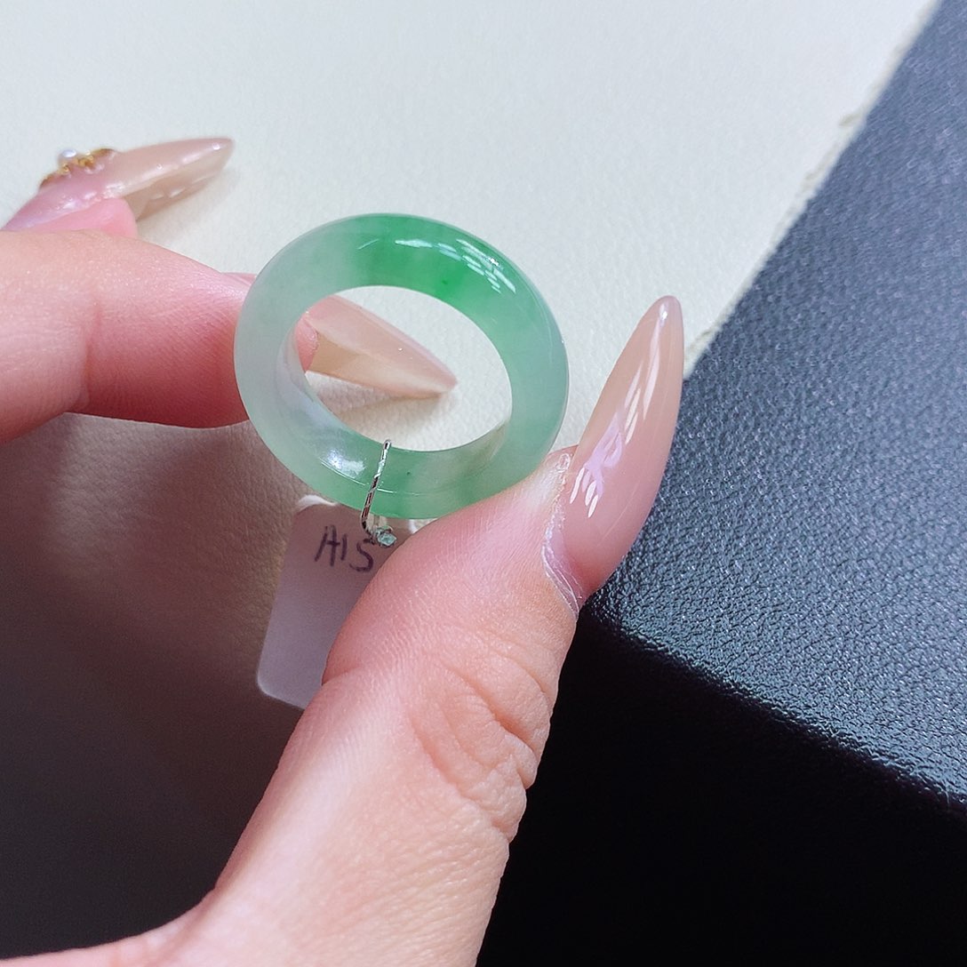 未镶嵌戒指翡翠可***睿12号