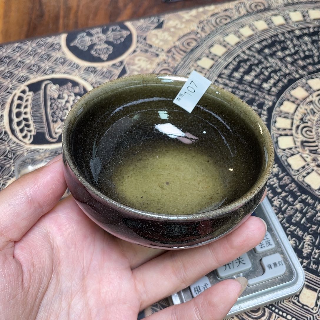 茶盏107 福临号建盏柴烧薄胎微瑕