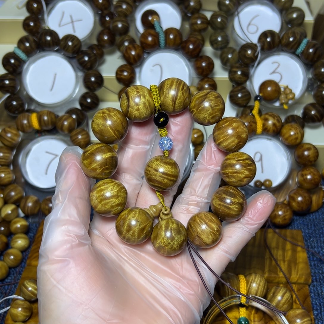 金丝楠手串/手链清**雨2.0冰裂龙胆