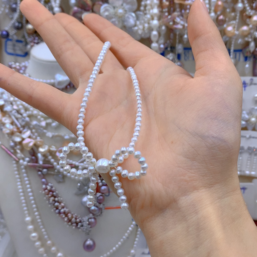 淡水珍珠耳饰银S925镶嵌规****甜