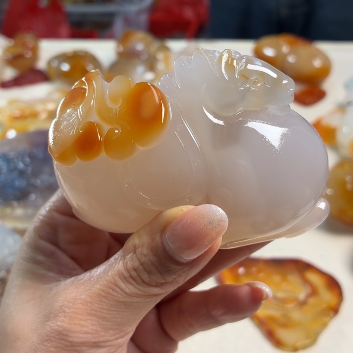 玛瑙/玉髓未镶嵌吊坠(不含链)