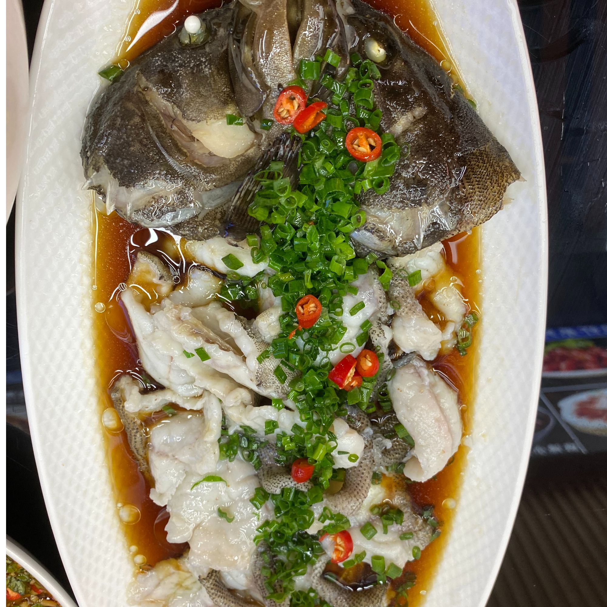 广式片蒸石斑鱼一份